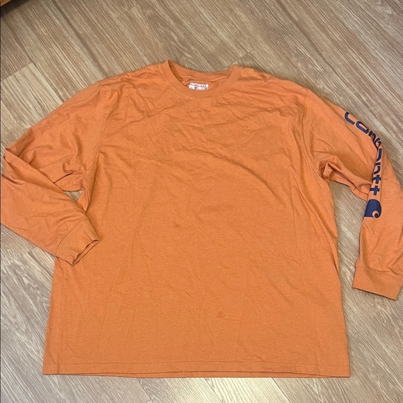 Carhartt Men's Long Sleeve Tee in Orange size 2XL - Picture 1 of 3